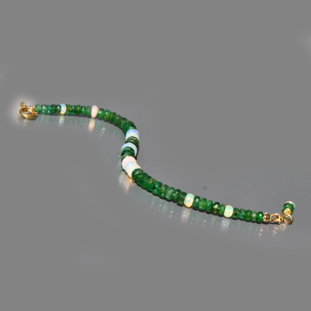 bracelet émeraude opale-9