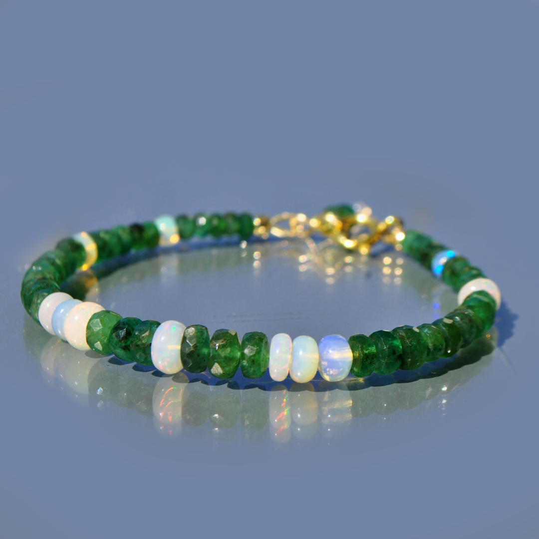 bracelet émeraude opale