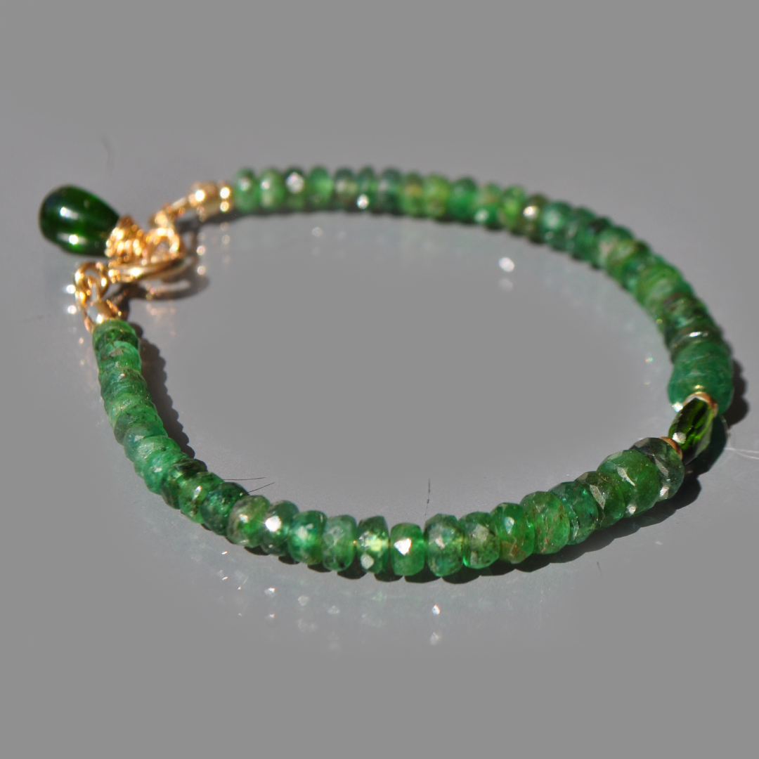 bracelet emeraude diopside