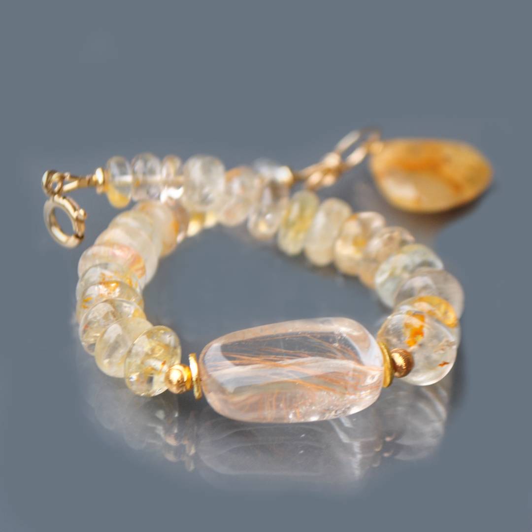 Bracelet quartz rutile-8