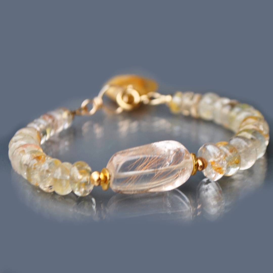 Bracelet quartz rutile-1