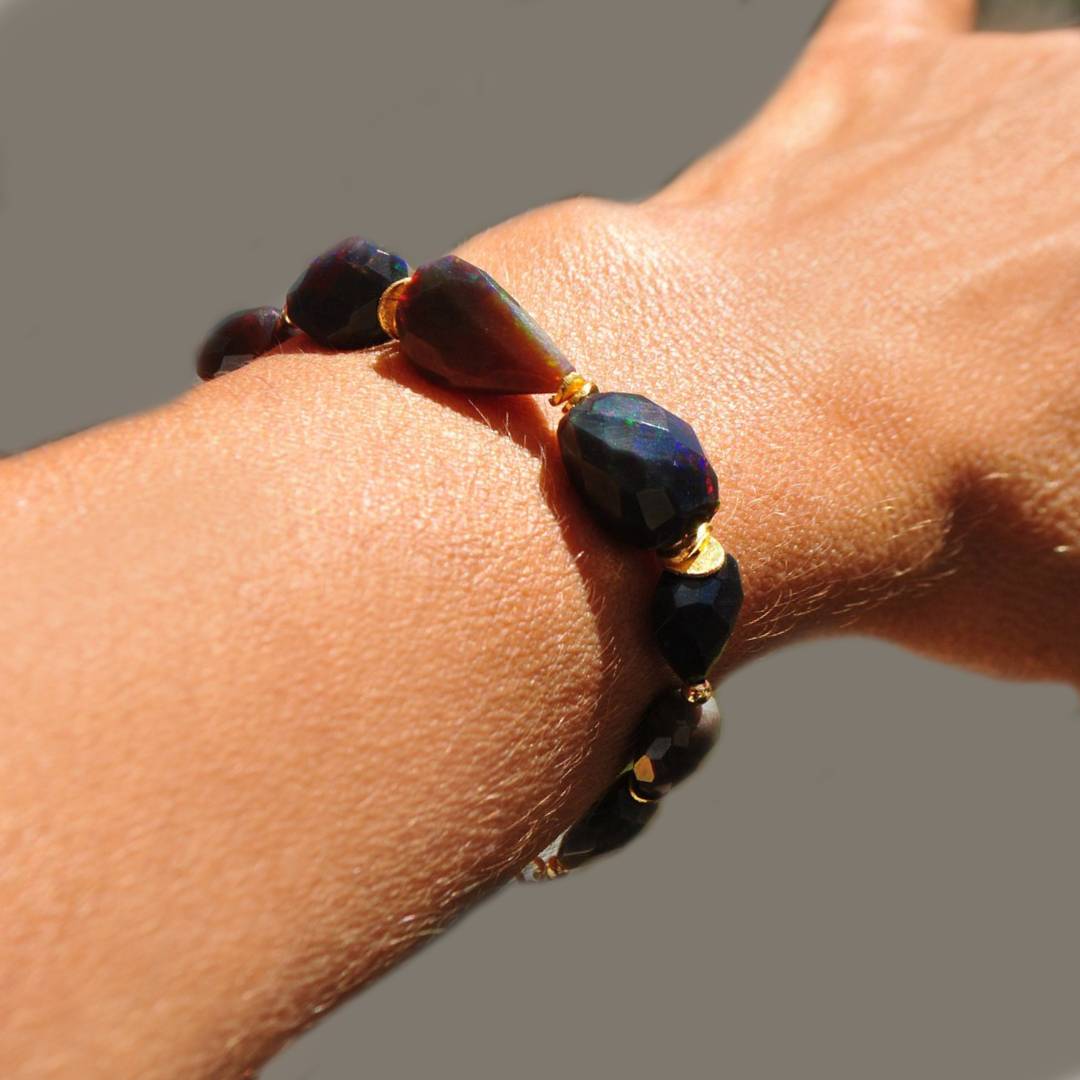bracelet opale noire
