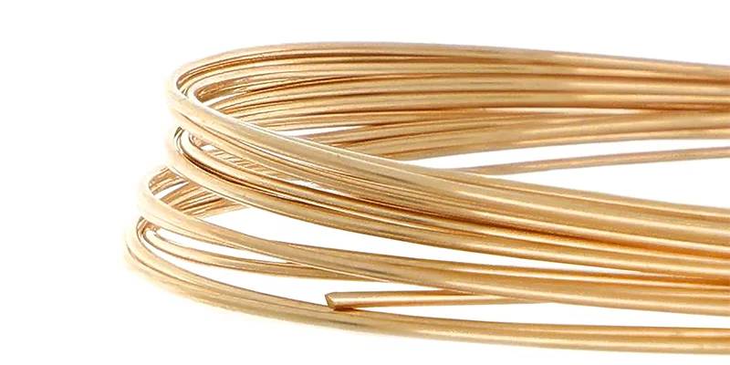 Fils en Gold Filled utilis&eacute;s pour la cr&eacute;ation de bijoux Christin Piedra
