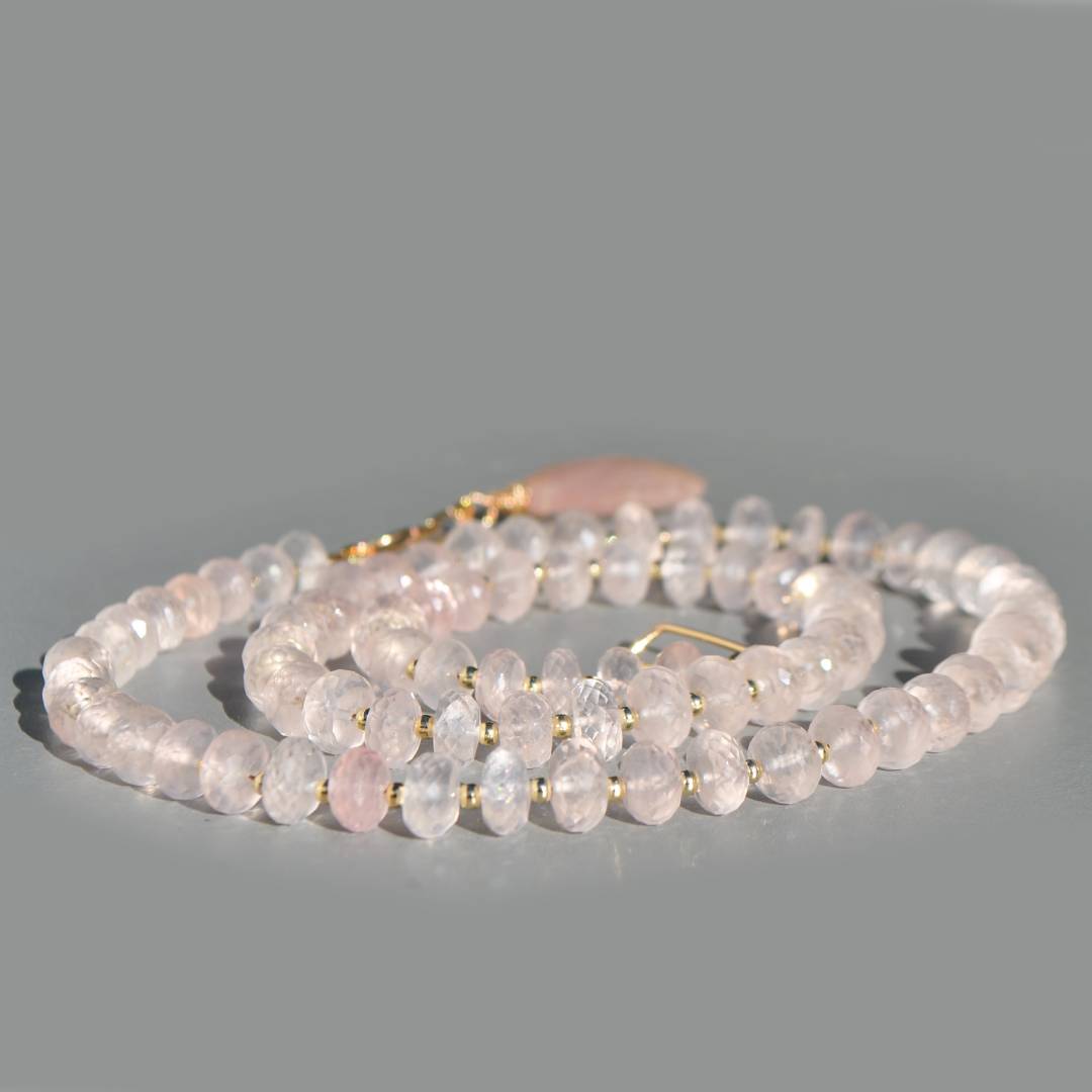 Bijoux en quartz rose