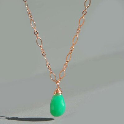 collier chrysoprase femme.