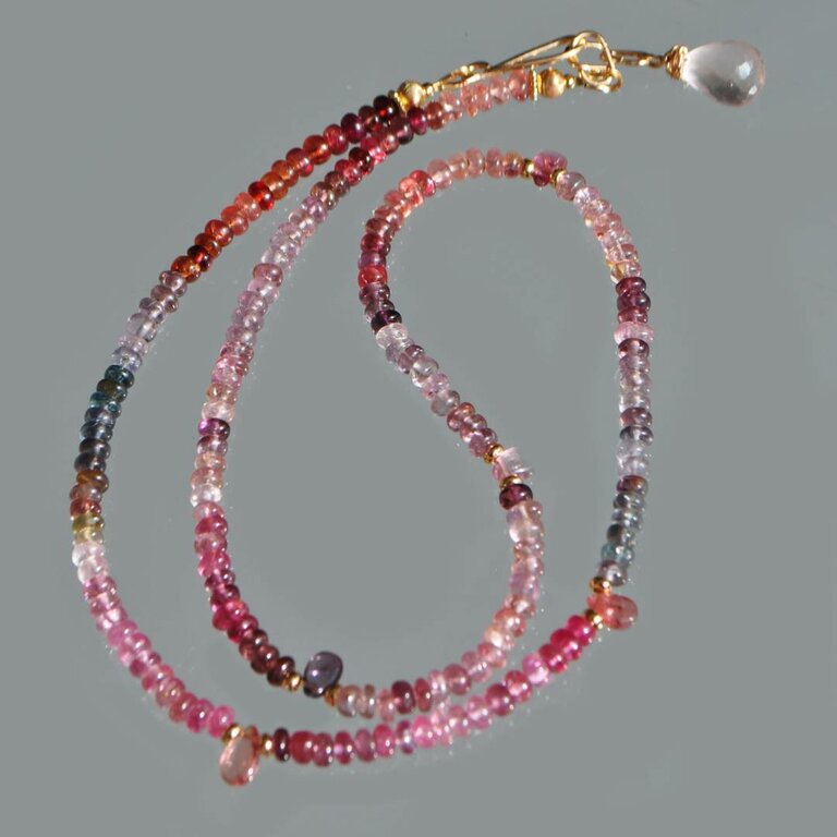 Collier Perles Cornaline Et Quartz Orange, Pierres Naturelles - Neuf Avec étiquettes, Idéal Cadeau