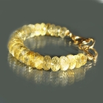 Bracelet Citrine rondelle -3