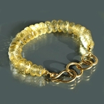 Bracelet Citrine rondelle -4