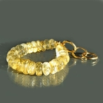 Bracelet Citrine rondelle -6