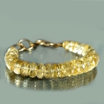 Bracelet Citrine rondelle -1