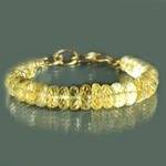 Bracelet Citrine rondelle