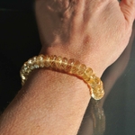 Bracelet Citrine rondelle -9