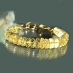 Bracelet Citrine rondelle -A