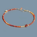 Bracelet 2 rangs opale de feu-4