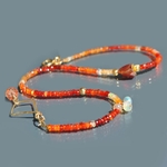 bracelet 2 rangs opale de feu-8