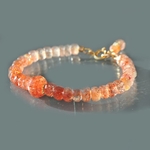 bracelet pierre de soleil orange-1