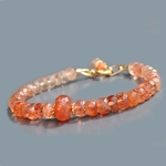 bracelet pierre de soleil orange-2