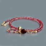 collier Tourmaline rose boule or-7