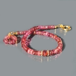 bracelet tourmalinbe rose Or14K -7