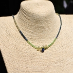 collier saphir vert et bleu-B