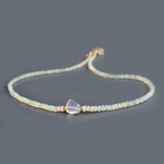 choker opale welo blanche quartz