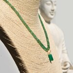 collier emeraude pendentif -A