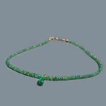 collier emeraude pendentif