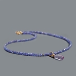COLLIER tanzanite amethyste rose-9