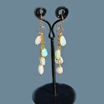 boucles doreilles pendantes opale welo-B