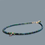 collier opale noir taillée marquise-2