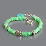 Bracelet chrysoprase