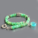 bracelet chrysoprase -A