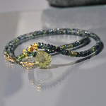 Collier Saphir vert or-3