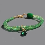 bracelet double en emeraude-2