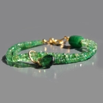bracelet double en emeraude-3