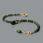 Bracelet émeraude chome diopside-4