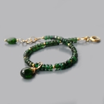 Bracelet émeraude chome diopside
