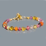 bracelet saphir rose cornaline quartz citron quartz rose-1