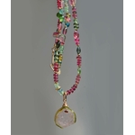 collier long tourmaline pastèque-9