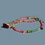 Collier tourmaline multi grenat brut-4