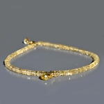 choker citrine heishi