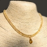 choker citrine heishiB