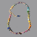 collier goutte facette saphir zircon-2