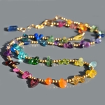 collier goutte facette saphir zircon-4