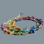 collier goutte facette saphir zircon-9