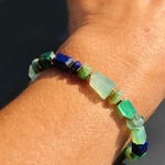 Bracelet opale bleue lapis or-7