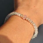 Bracelet quartz rose tourmaline verte-9