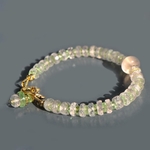 Bracelet quartz rose tourmaline verte-4