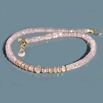 collier choker quartz rose OR -2