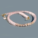 collier choker quartz rose OR-8